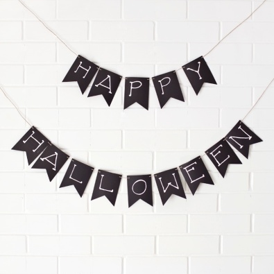DIY black and white Halloween party