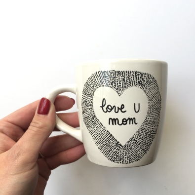 {DIY}Le mug double face pour supers mamans!